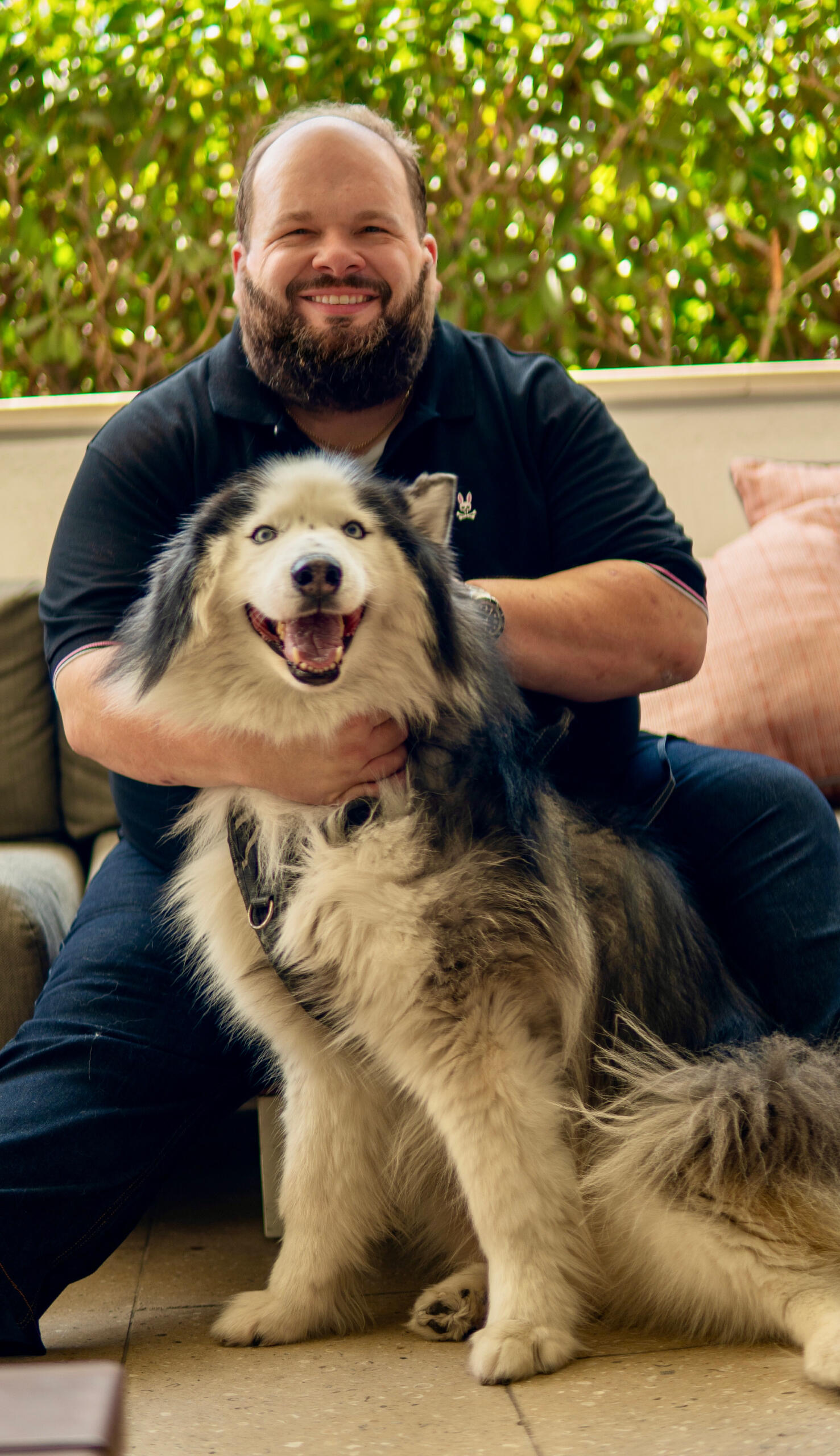Not my pup but he was the friendliest! I have three amazing pups of my own.